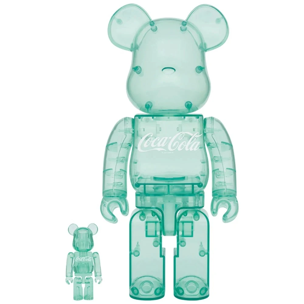 400% & 100% Bearbrick Set - Coca-Cola (Georgia Green)
