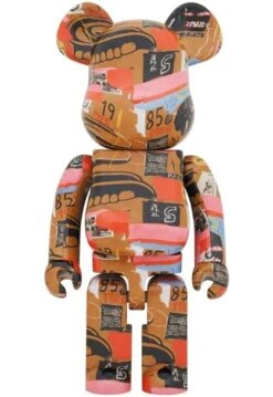 1000% Bearbrick - Andy Warhol X Jean-Michel Basquiat (V2 - Dentures)