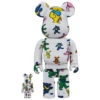 400% & 100% Bearbrick Set - Grateful Dead (Dancing Bears Pattern)