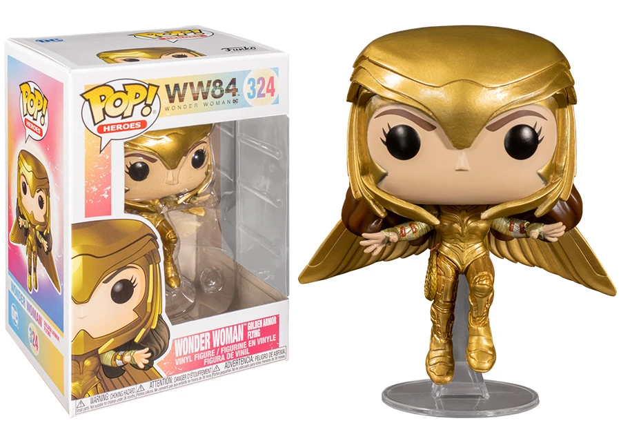 FUNKO Wonder Woman (Golden Armor Flying) #324 (Wonder Woman) POP! Heroes 2 FUNKO Wonder Woman (Golden Armor Flying) #324 (Wonder Woman) POP! Heroes - Image 2