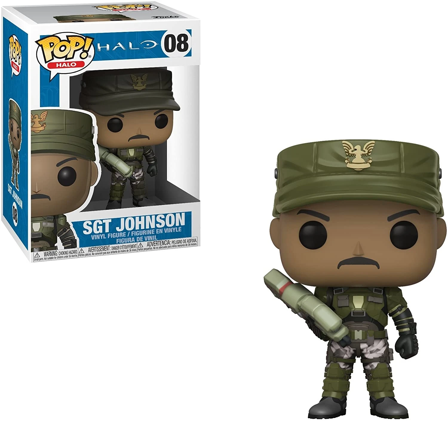 FUNKO SGT Johnson #08 (Halo) POP! Games 2 FUNKO SGT Johnson #08 (Halo) POP! Games - Image 2
