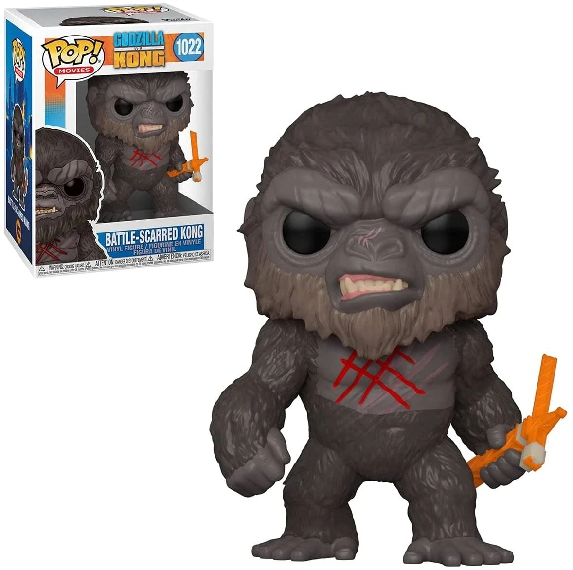 FUNKO Battle-Scarred Kong #1022 (Godzilla Vs Kong) POP! Movies 1 FUNKO Battle-Scarred Kong #1022 (Godzilla Vs Kong) POP! Movies