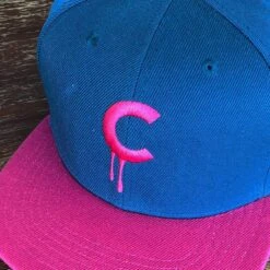 C-drip Snapback (Pink & Blue) By Kloes -Doll Toy Store image 1524