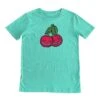 Cherrysh (Mid Heather Green) T-shirt By Kloes