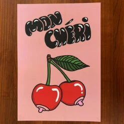 Mon Chéri (Pink) Print (A3) By Kloes