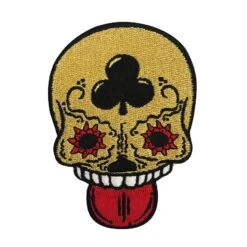 Calavera (Gold) Embroidered Patch By Kloes