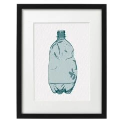 Bottled In Dark Blue Print (A3) By Tjelsie