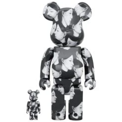 400% & 100% Bearbrick Set - Multiple Selves - Black Scandal (Yohji Yamamoto X Suzume Uchida)