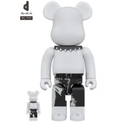 400% & 100% Bearbrick Set - The Rolling Stones (Sticky Fingers - White)