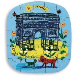 Vilac Eiffel Tower 3 Puzzles By Nathalie Lété -Doll Toy Store image 1873