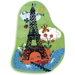 Vilac Eiffel Tower 3 Puzzles By Nathalie Lété -Doll Toy Store image 1875