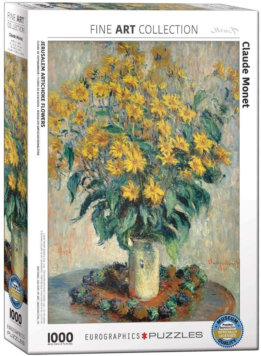 Eurographics Jerusalem Artichoke Flowers Puzzle (1000 Pcs) By Claude Monet 1 Eurographics Jerusalem Artichoke Flowers Puzzle (1000 Pcs) By Claude Monet