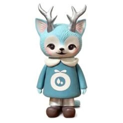 Morris The Cat With Antlers (Blue) By Kaori Hinata