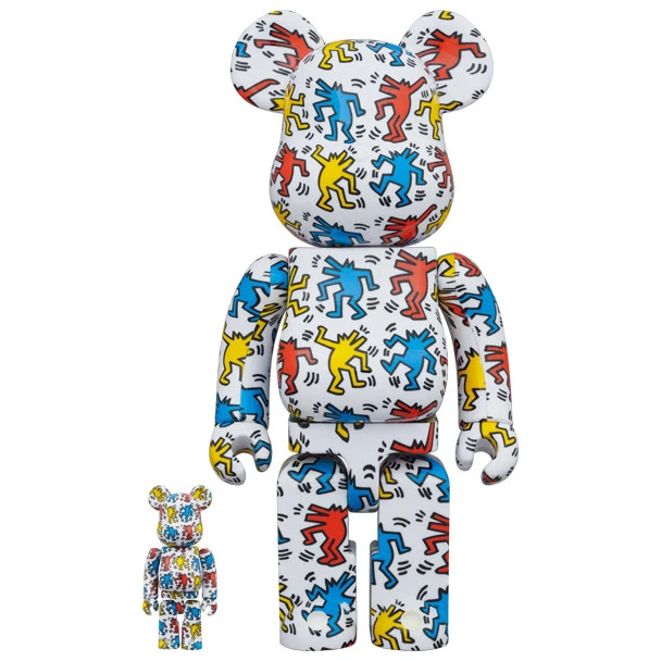 400% & 100% Bearbrick Set - Keith Haring V9 (Dancing Dogs) 1 400% & 100% Bearbrick Set - Keith Haring V9 (Dancing Dogs)