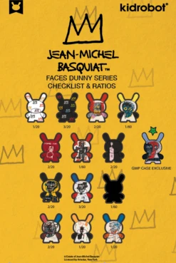 Jean-Michel Basquiat Faces Dunny Series 2 19 Jean-Michel Basquiat Faces Dunny Series 2 -Doll Toy Store image 48