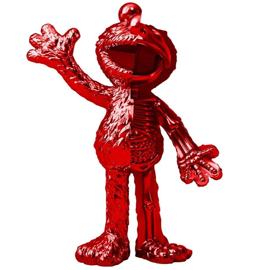Elmo (Chrome Red Edition) XXRAY Plus By Jason Freeny X Sesame Street