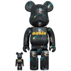 400% & 100% Bearbrick Set - Oasis Knebworth 1996 (Liam Gallagher)
