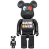 400% & 100% Bearbrick Set - Pac Man X Grafflex (9090 X S.H.I.P & Crew)